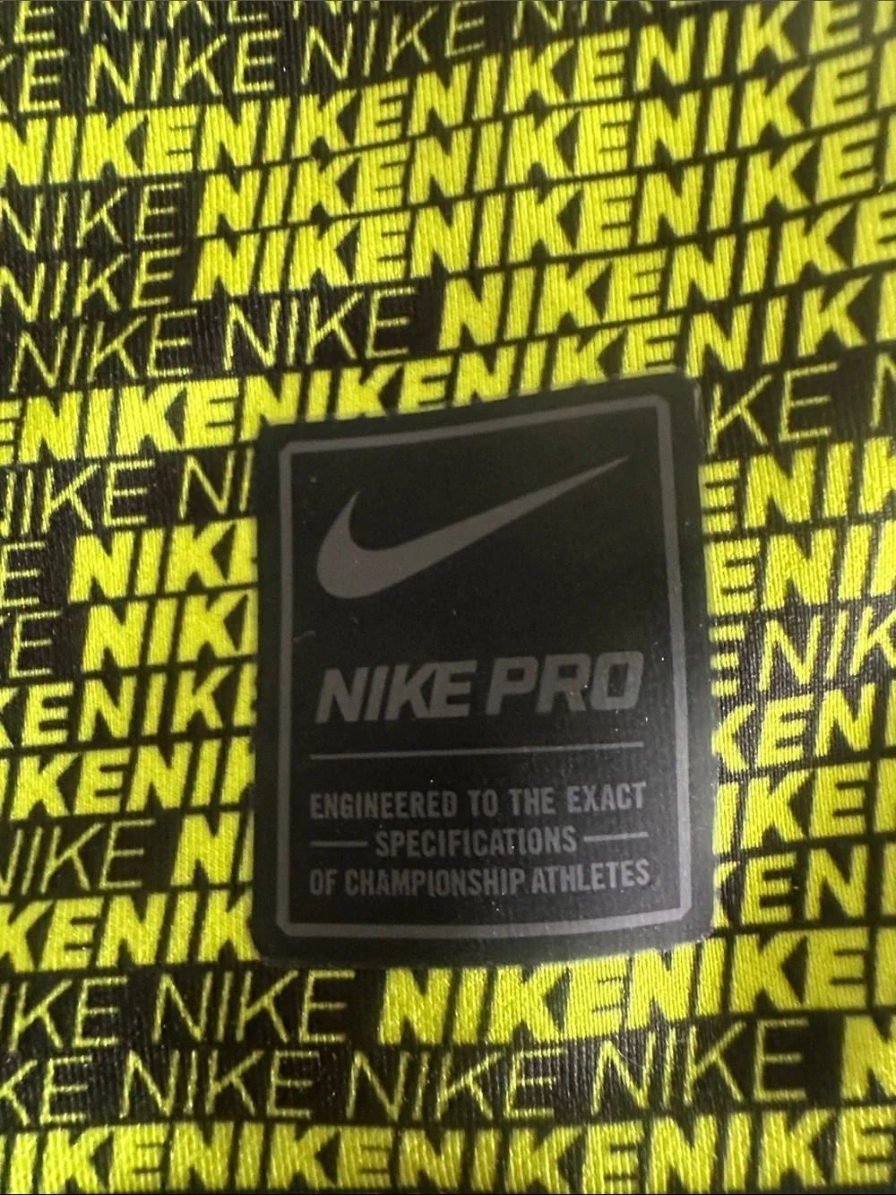 Nike Kids Neon Yellow & Black Long Sleeve Swim Rashguard